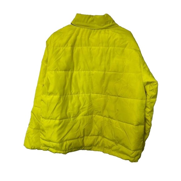 Sanctuary Cropped Puffa Jacket Women Medium Acid Green Winter Outerwear - Picture 5 of 6